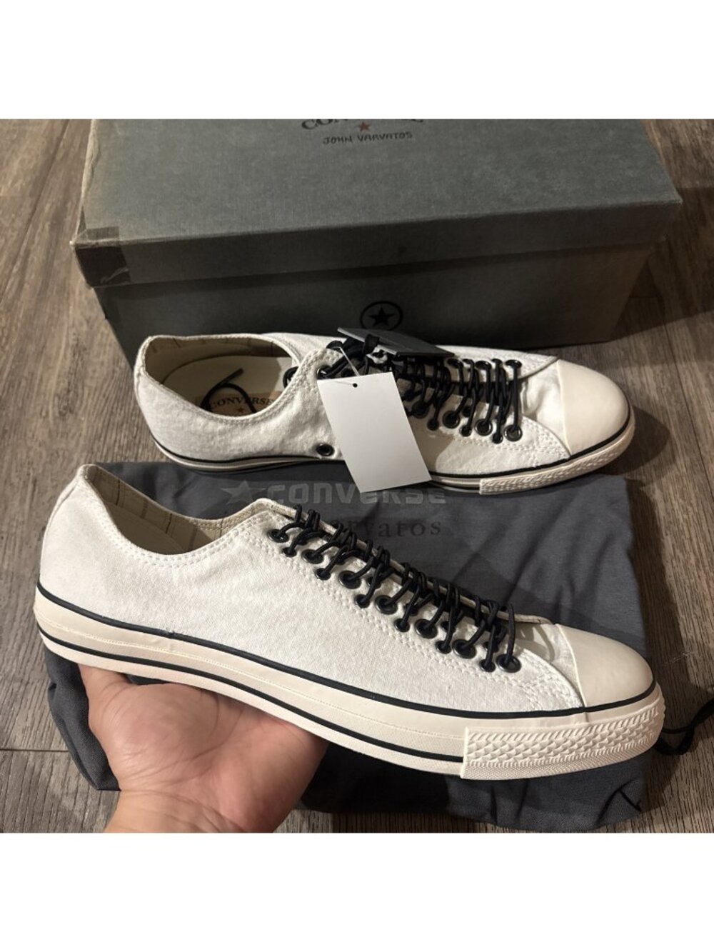 CONVERSE All-Star X John Varvatos Multi Eyelets White  Sneakers Mens 13